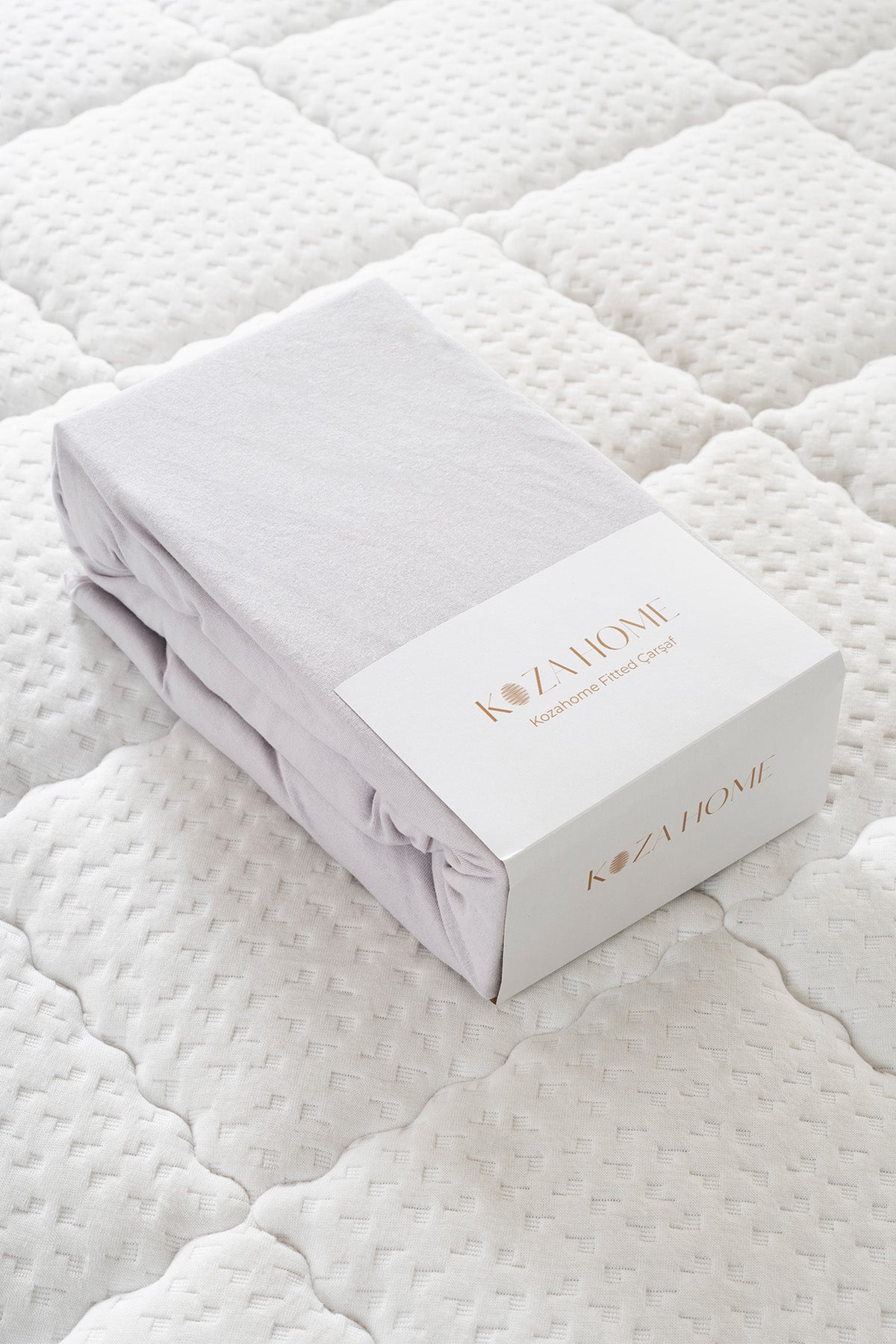 Koza Home A.Gri Çift Kişilik Penye Fıtted Çarşaf 2530