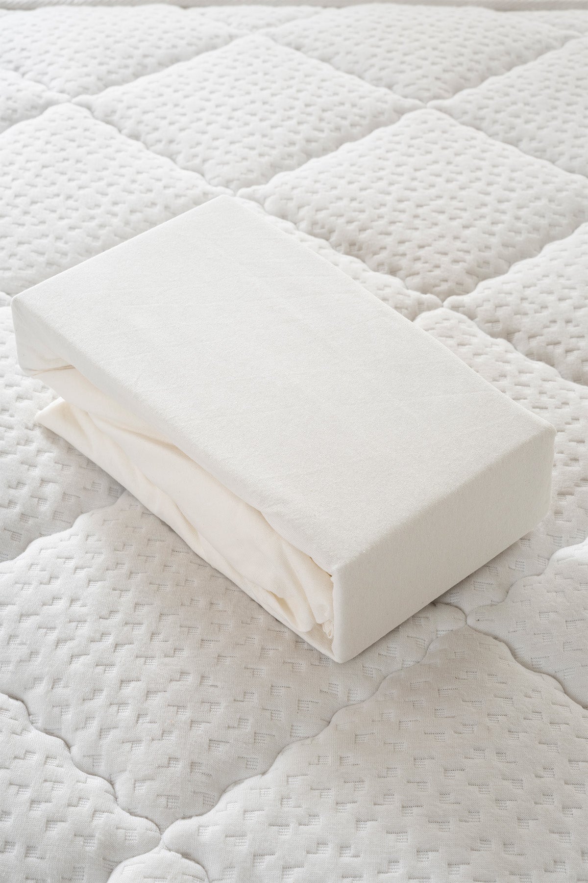 Koza Home Ekru Çift Kişilik Penye Fıtted Çarşaf 2528