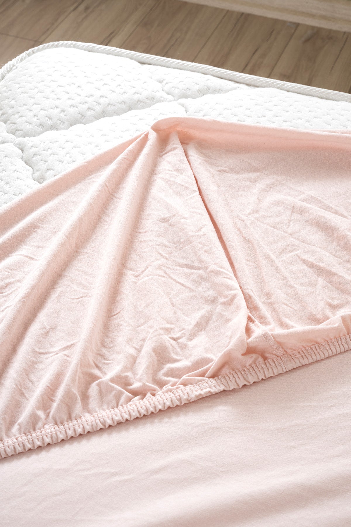 Koza Home Pudra Çift Kişilik Penye Fıtted Çarşaf 2529