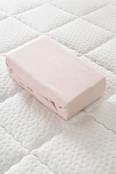 Koza Home Pudra Çift Kişilik Penye Fıtted Çarşaf 2529