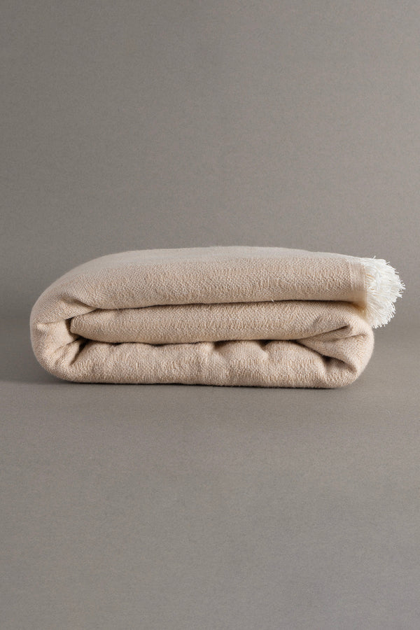 Koza Laks Bej Battaniye 200x230Cm 9081