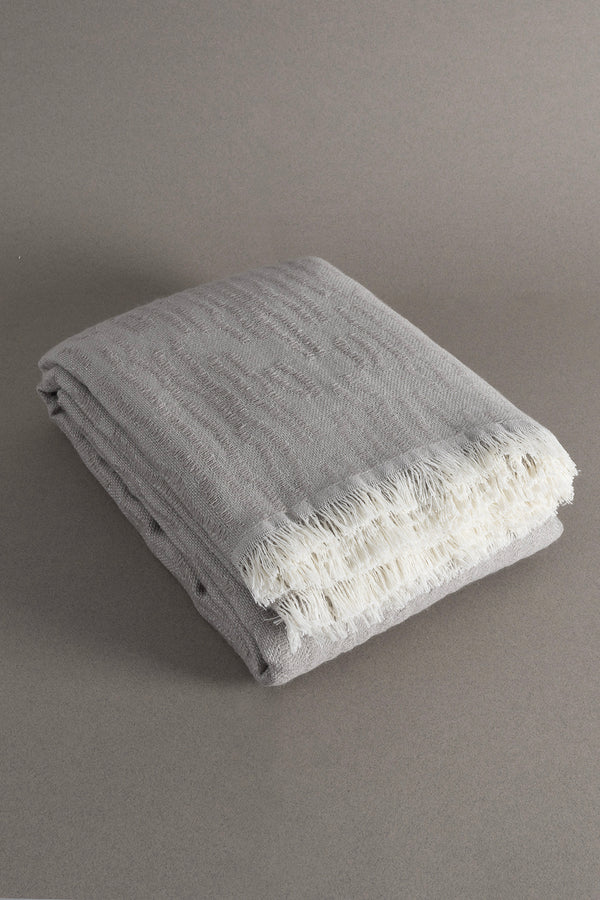 Koza Laks Gri Battaniye 200x230Cm 9081
