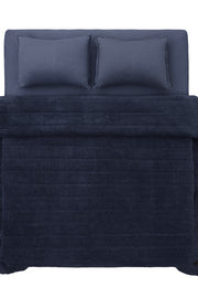 Koza Lun İndigo Yatak Örtüsü Takımı Çift Kişilik 9083 230 x 240