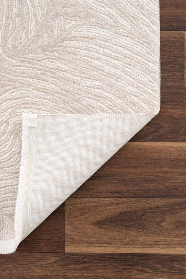 Koza Luna Krem Bej Oturma Odası Halısı A2683B