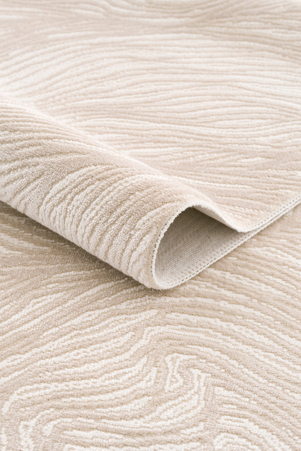 Koza Luna Krem Bej Oturma Odası Halısı A2683B