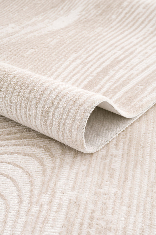 Koza Luna Krem Bej Oturma Odası Halısı A2686B