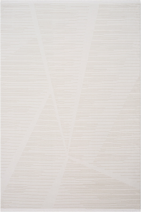 Koza Luna Krem Oturma Odası Halısı A2687A