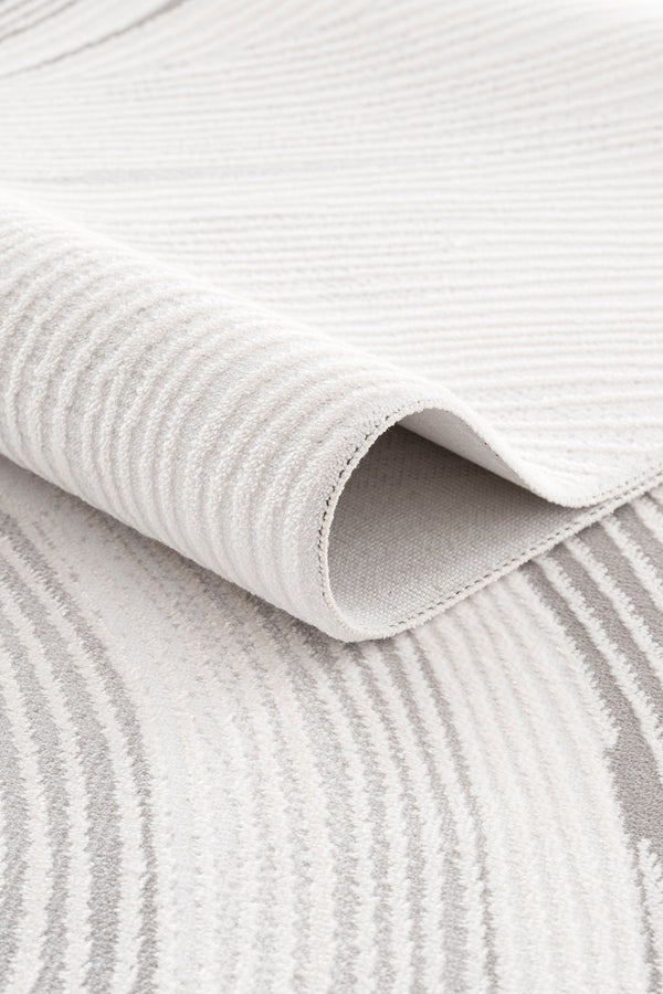 Koza Luna Krem Gri Oturma Odası Halısı A2688C