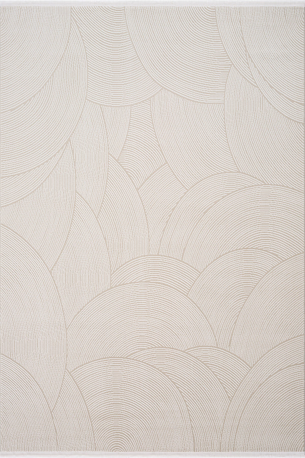 Koza Luna Krem Oturma Odası Halısı A2697A