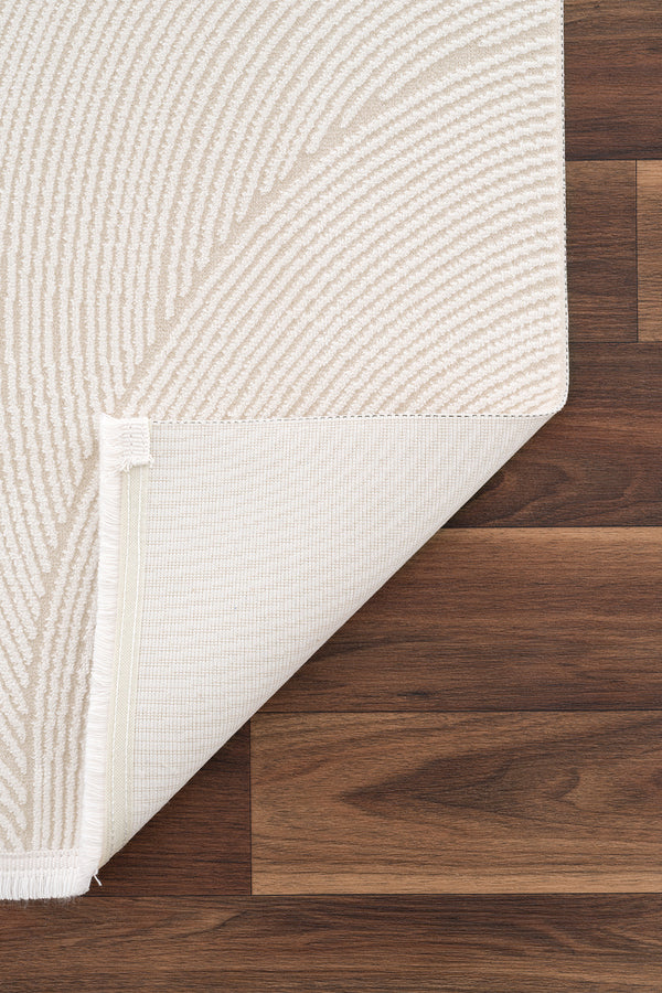 Koza Luna Krem Oturma Odası Halısı A2697A