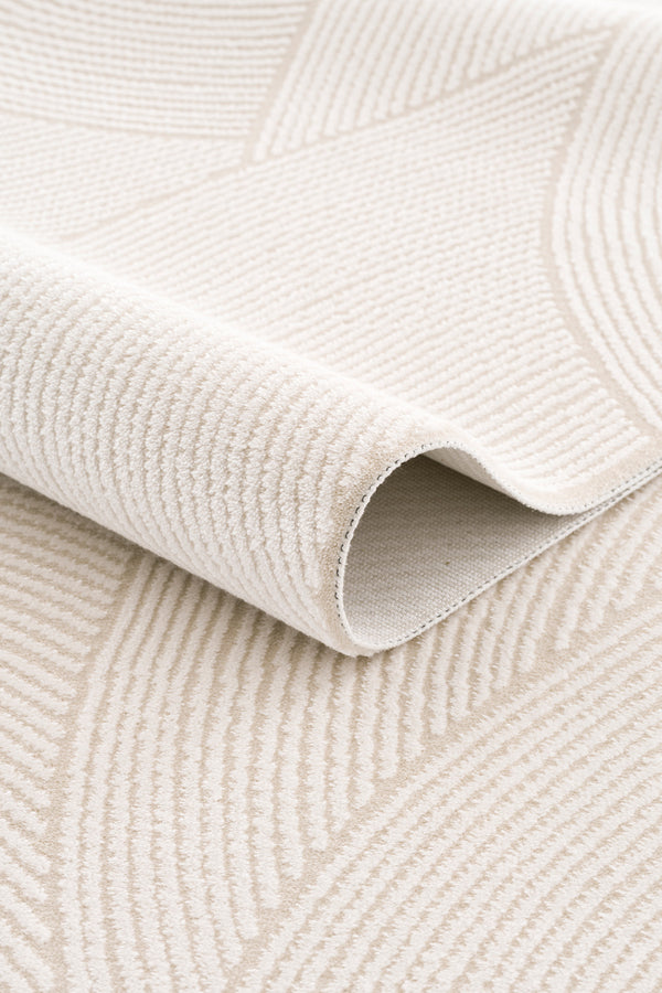 Koza Luna Krem Oturma Odası Halısı A2697A