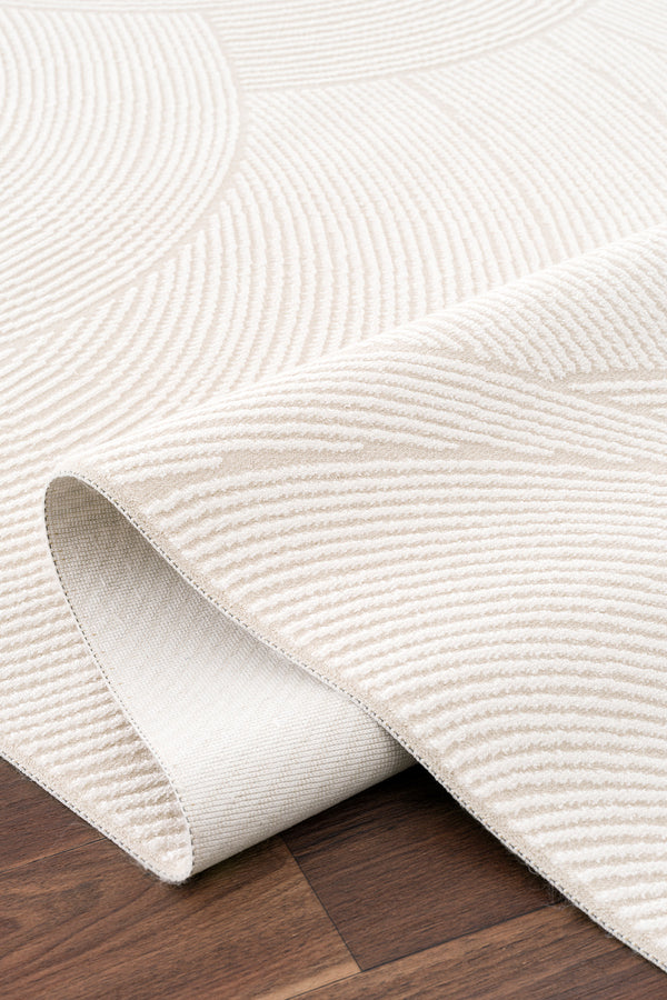 Koza Luna Krem Oturma Odası Halısı A2697A