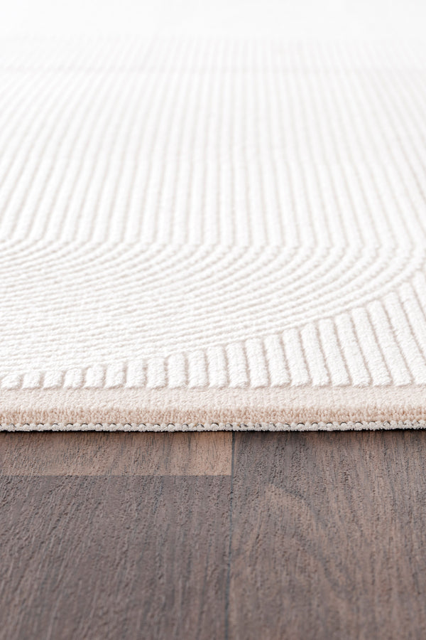 Koza Luna Krem Bej Oturma Odası Halısı A2700B