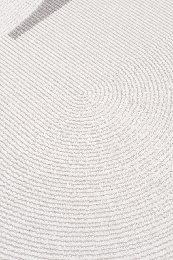 Koza Luna Krem Gri Oturma Odası Halısı A2700C