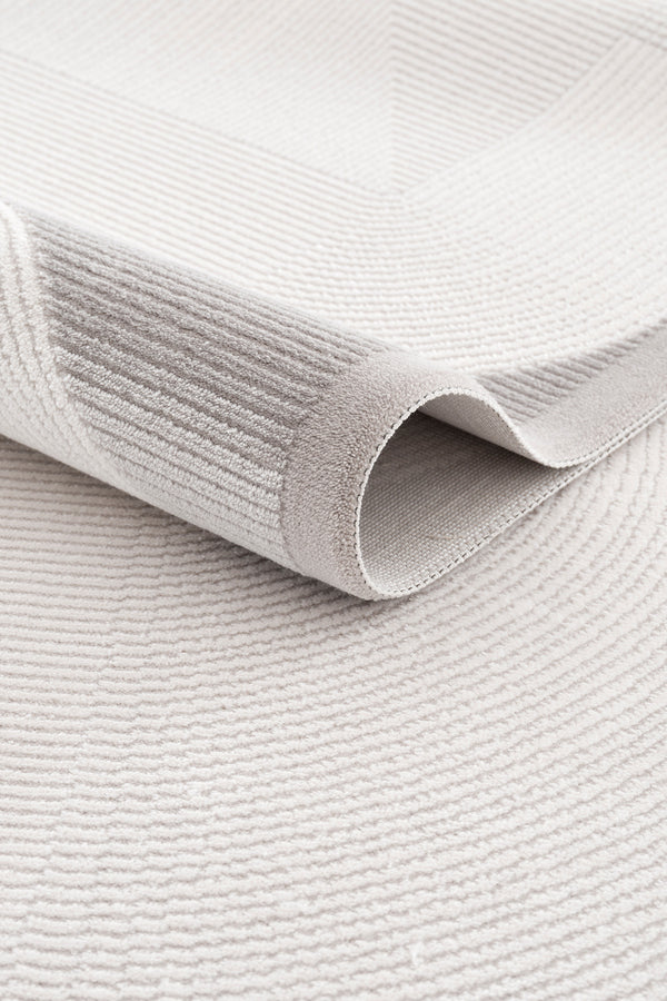 Koza Luna Krem Gri Oturma Odası Halısı A2700C