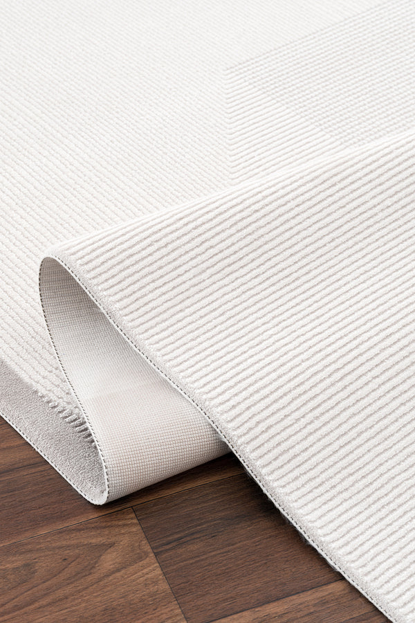 Koza Luna Krem Gri Oturma Odası Halısı A2700C