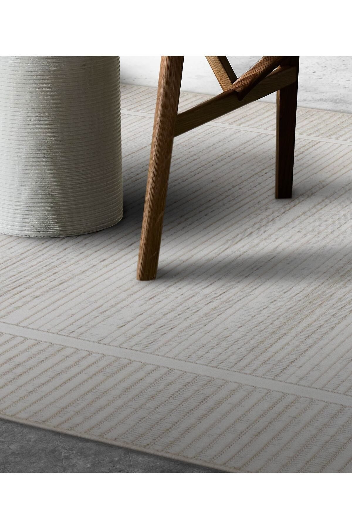 Koza Meridyen Gri Halı Kilim Balkon Teras Bahçe Salon Koridor Makine Halısı 65291