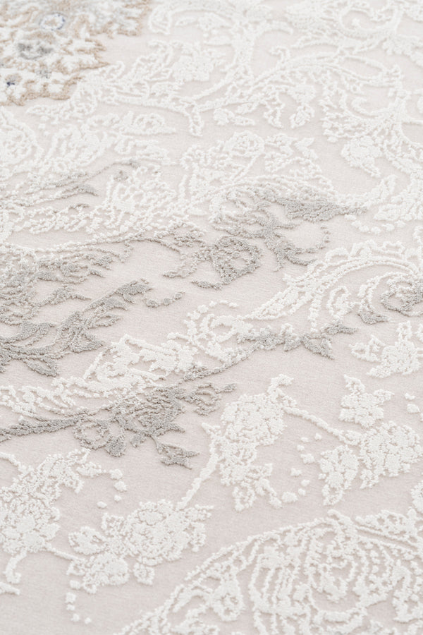 Koza Mirage Krem Mavi Salon Halısı A3780A