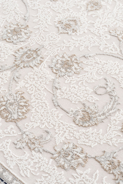 Koza Mirage Krem Mavi Salon Halısı A3782A