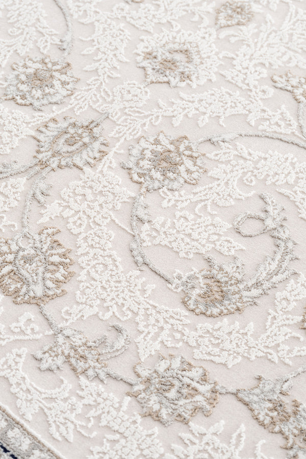 Koza Mirage Krem Mavi Salon Halısı A3782A