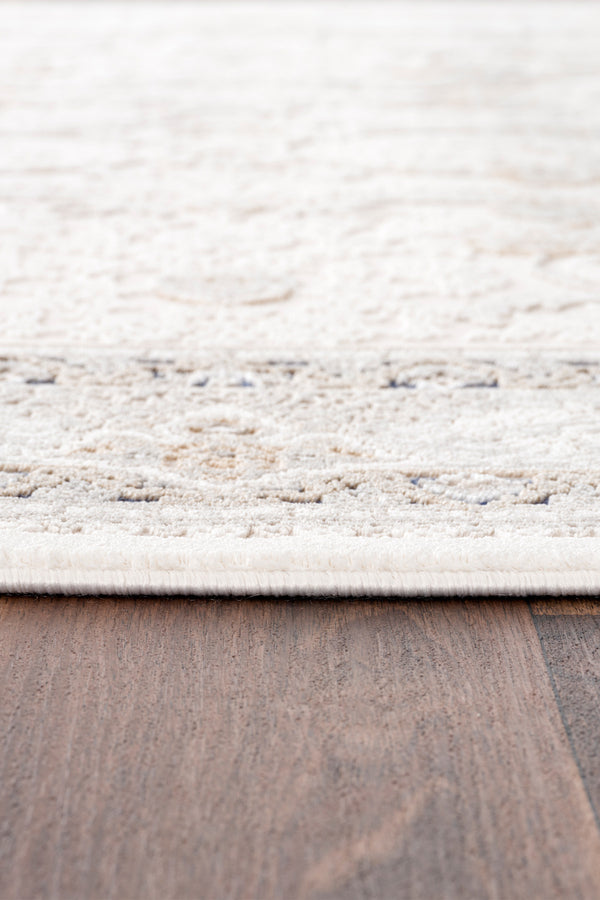 Koza Mirage Krem Mavi Salon Halısı A3782A