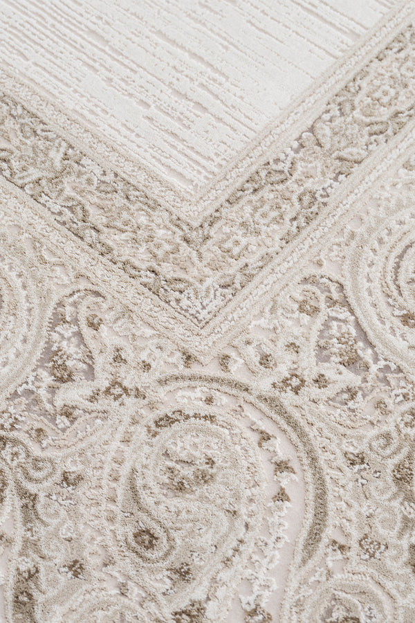 Koza Mirage Krem Vizon Salon Halısı A3783C