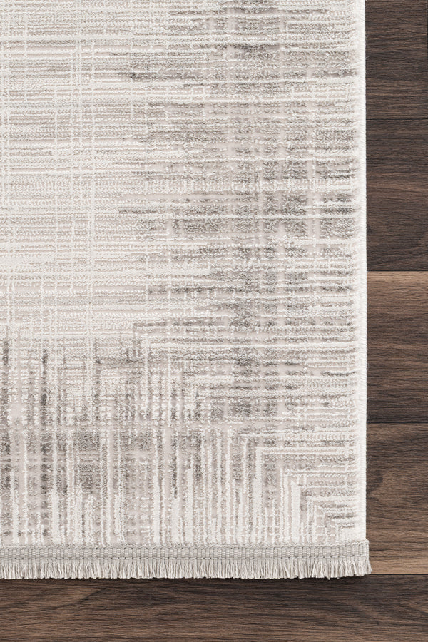 Koza Mirage Krem Gri Salon Halısı A3785D