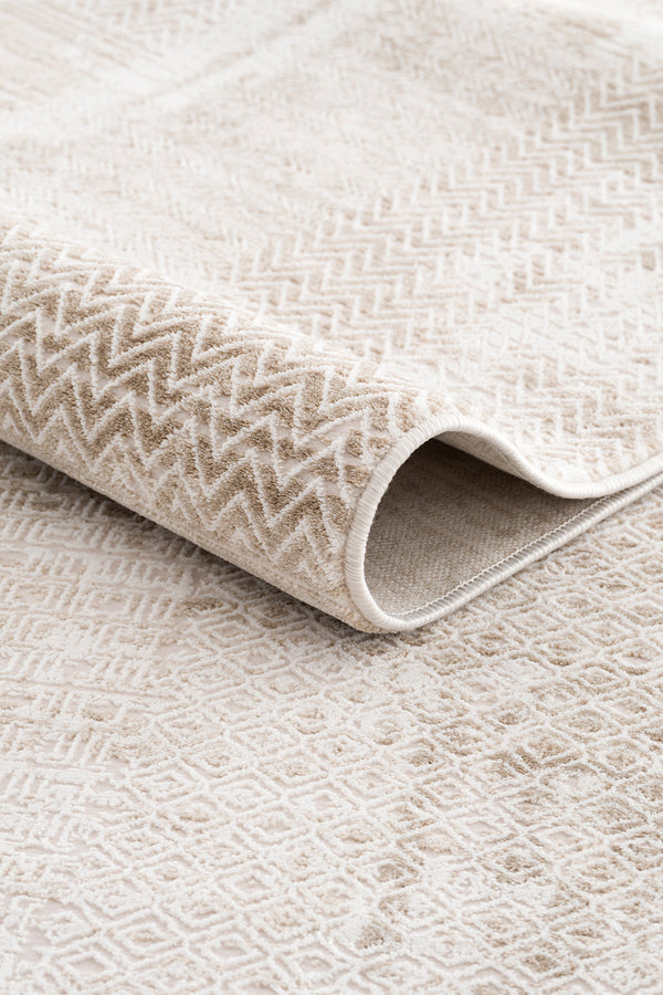 Koza Mirage Krem Vizon Salon Halısı A3786C