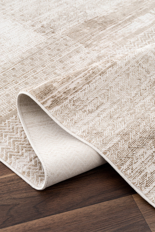 Koza Mirage Krem Vizon Salon Halısı A3786C