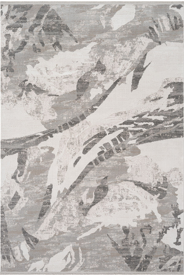 Koza Mirage Krem Gri Salon Halısı A3787D