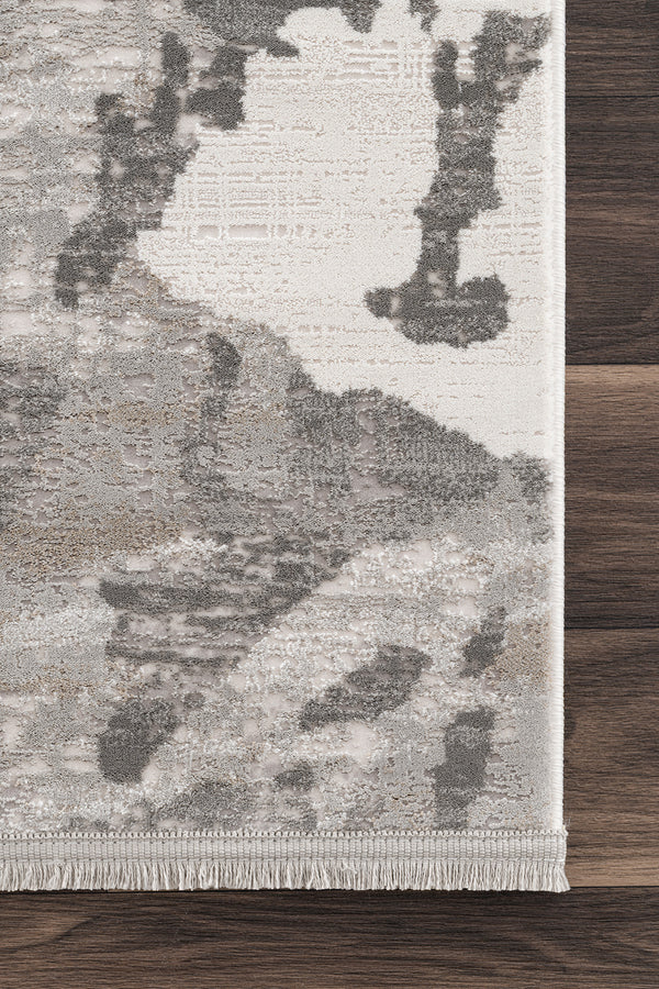 Koza Mirage Krem Gri Salon Halısı A3787D