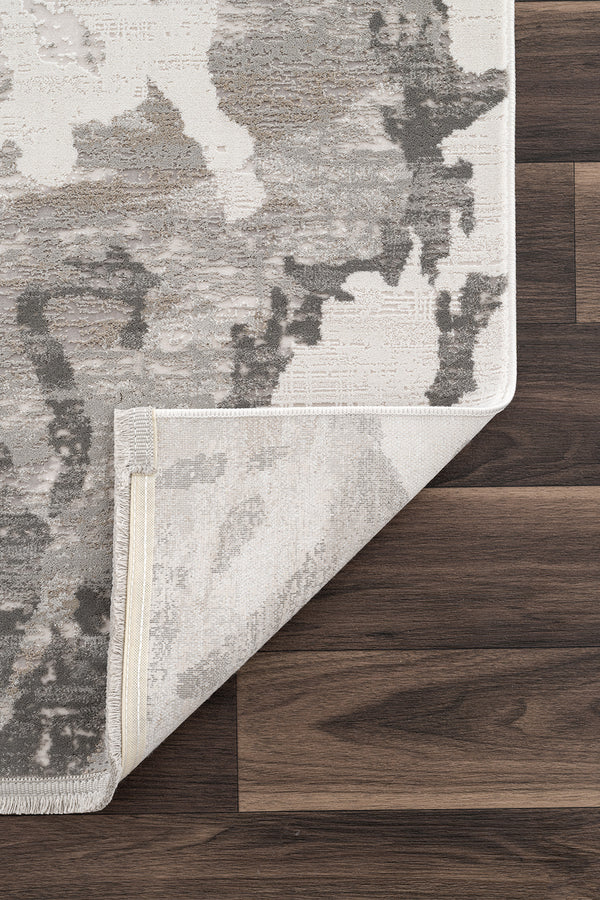 Koza Mirage Krem Gri Salon Halısı A3787D