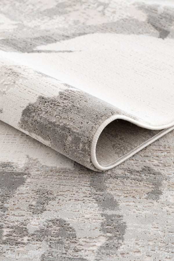 Koza Mirage Krem Gri Salon Halısı A3787D