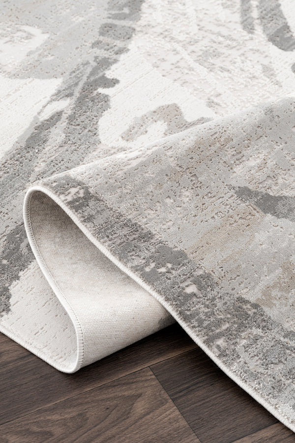 Koza Mirage Krem Gri Salon Halısı A3787D
