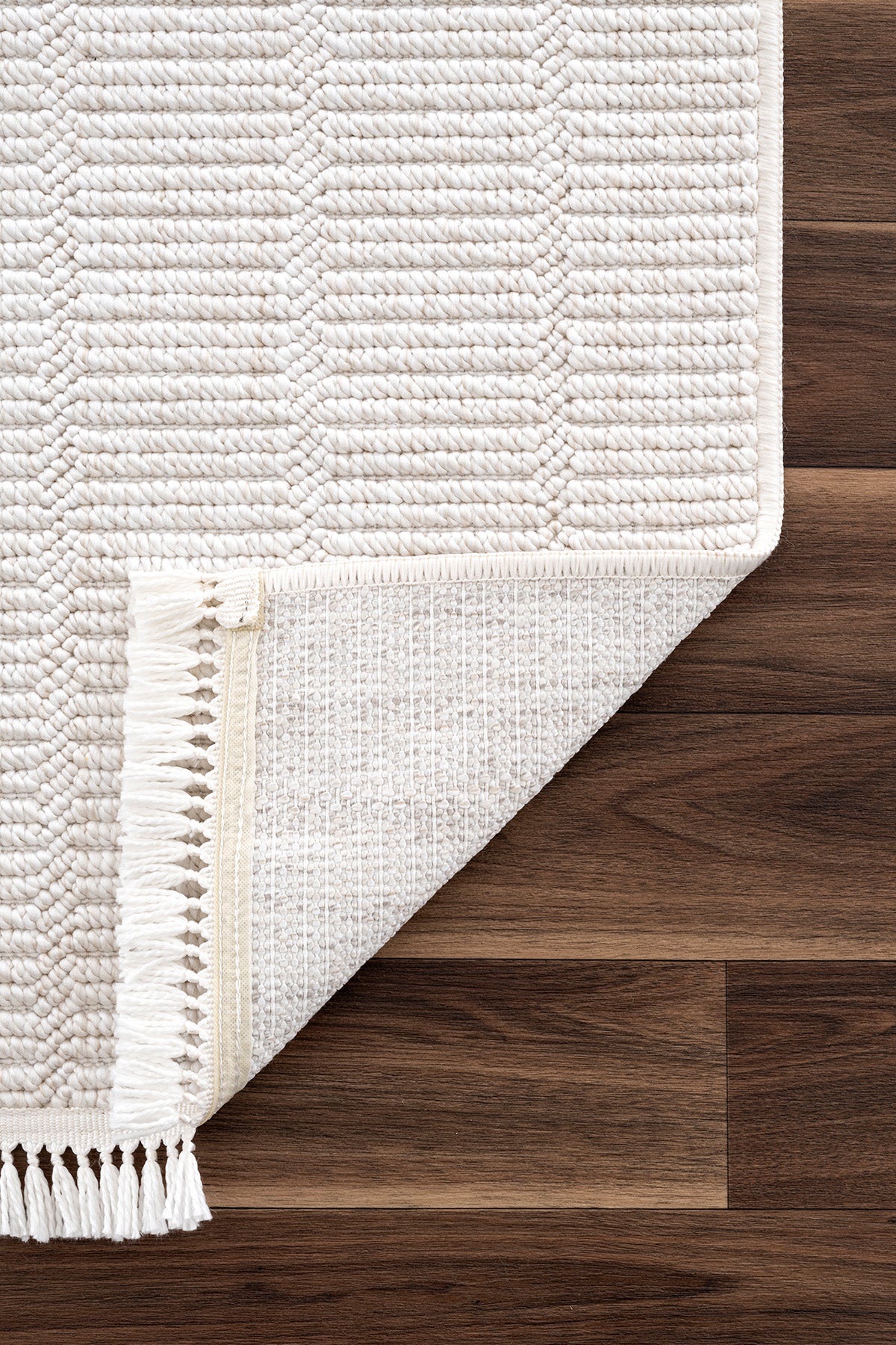 Koza Mood Krem Geometrik Salon Halısı A2411A