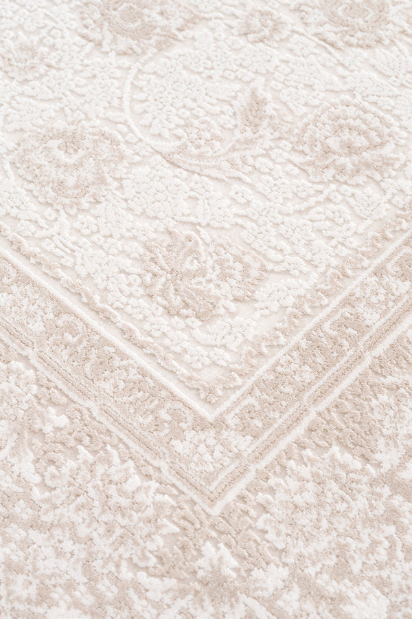 Koza Nazende Krem Bej Salon Halısı A3392B