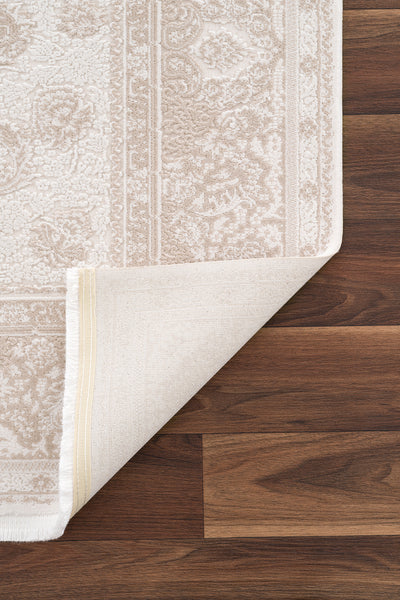 Koza Nazende Krem Bej Salon Halısı A3392B