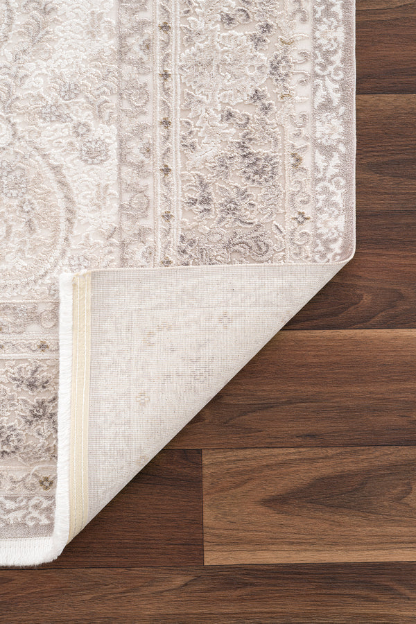 Koza Nazende Krem Vizon Salon Halısı A3393C