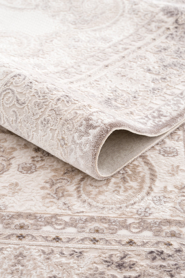 Koza Nazende Krem Vizon Salon Halısı A3393C