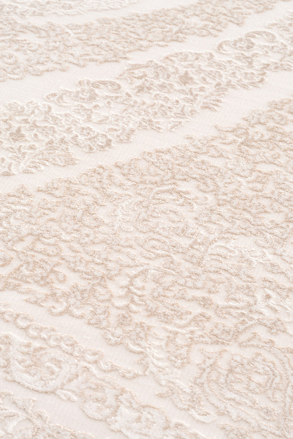 Koza Nazende Krem Bej Salon Halısı A3394B