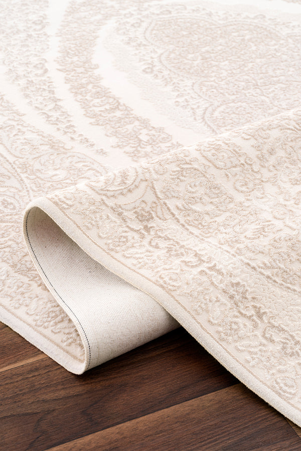 Koza Nazende Krem Bej Salon Halısı A3394B