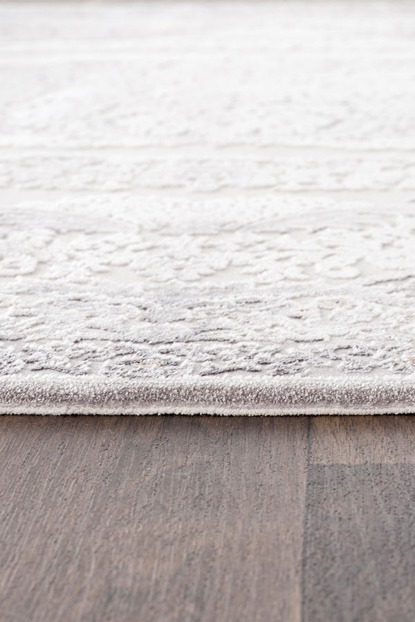 Koza Nazende Krem Gri Salon Halısı A3394D