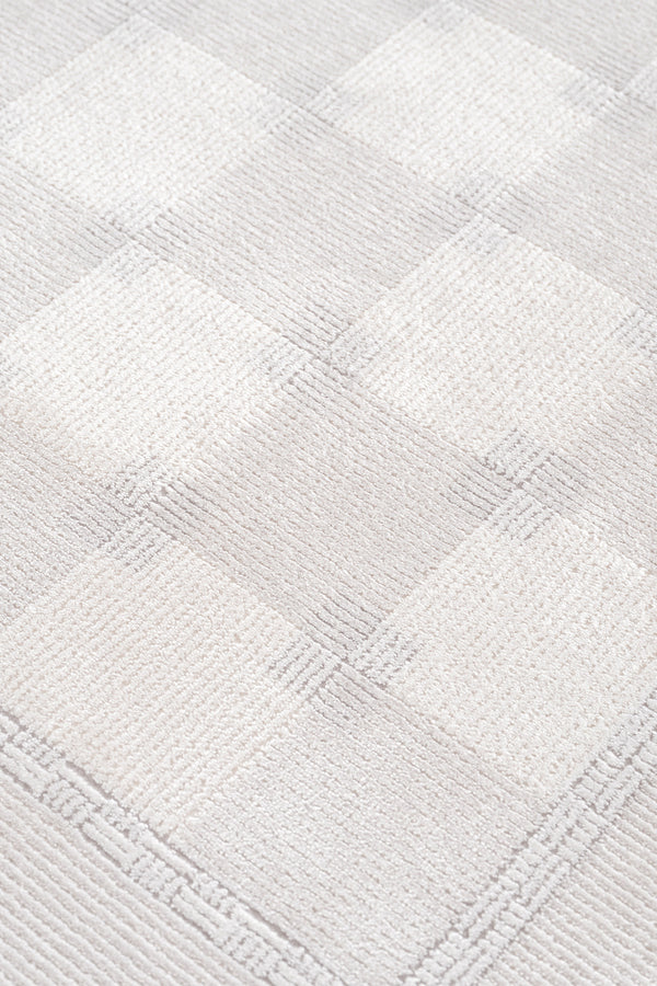 Koza Nazende Krem Gri Salon Halısı  A3397D