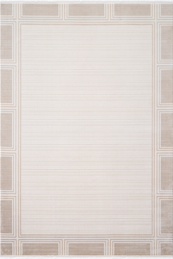 Koza Nazende Krem Bej Salon Halısı A3398B