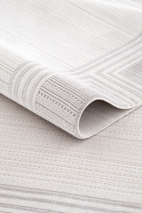 Koza Nazende Krem Gri Salon Halısı A3398D