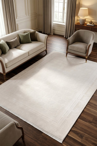 Koza Nazende Krem Salon Halısı A3396A