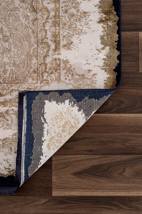 Koza Nostalgia Bej Gold Salon Halısı A3008A