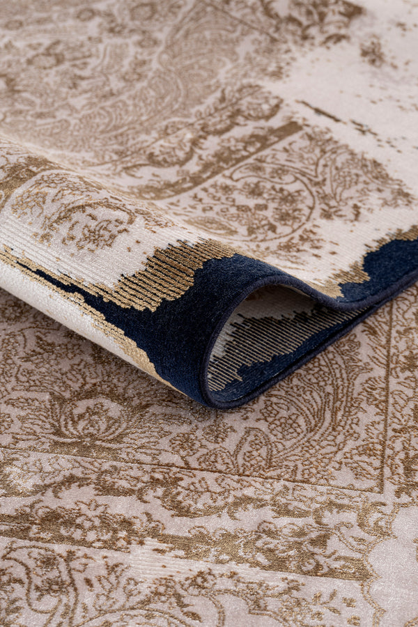 Koza Nostalgia Bej Gold Salon Halısı A3008A