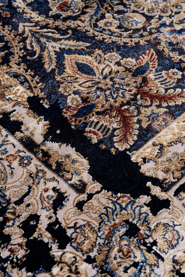 Koza Nostalgia Lacivert Salon Halısı A3013E