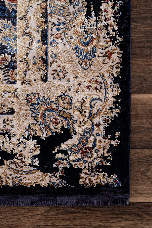 Koza Nostalgia Lacivert Salon Halısı A3013E